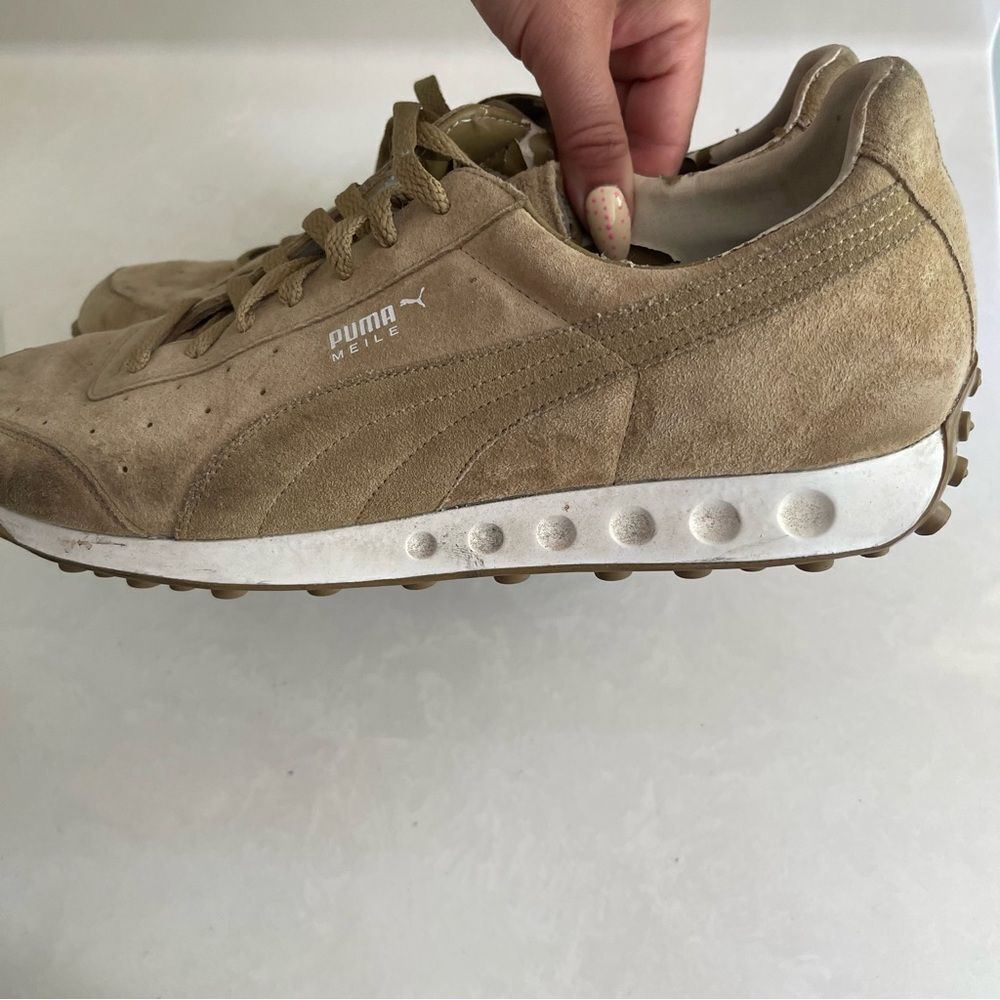 Puma Men's Brown Suede Sneakers - Picture 8 of 13